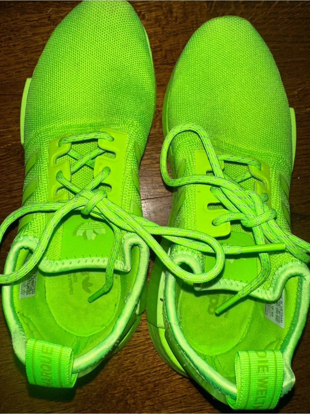 adidas Neon Green Athletic Sneakers - EUC Size 7